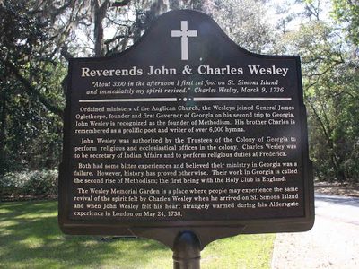 Reverends John &amp; Charles Wesley / Wesley Memorial Garden