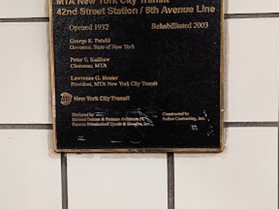 MTA New York City Transit 42nd Street Station / 8th Avenue Line