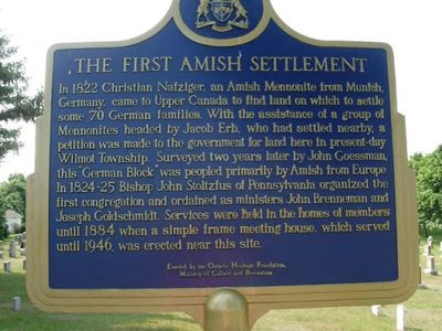 The First Amish Settlement