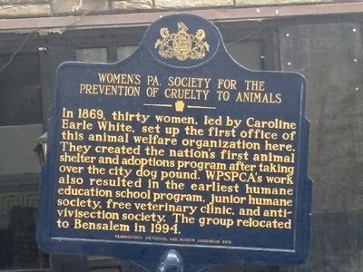 Women's PA. Society for the Prevention of Cruelty to Animals