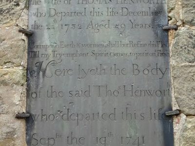 Eighteenth century plaque - Packington Church