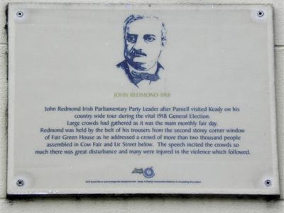 John Redmond plaque, Keady