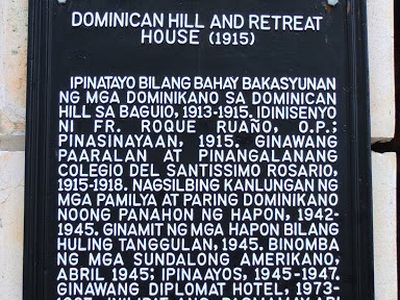 Dominican Hill and Retreat House historical marker