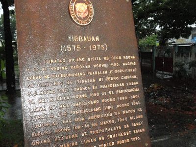 Tigbauan historical marker
