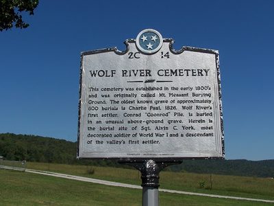 Wolf River Cemetery Historical Marker