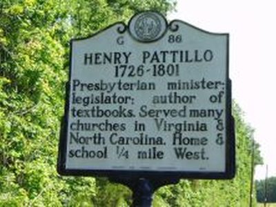 HENRY PATTILLO 1726-1801