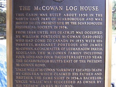 The McCowan Log House