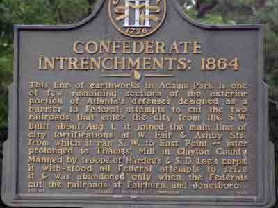 Confederate Intrenchments: 1864