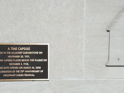 Cincinnati Union Terminal Time Capsule