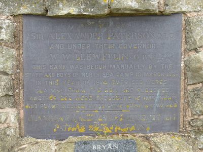 Plaque on the monument