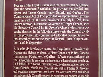 The First Meeting of the Executive Council of Upper Canada