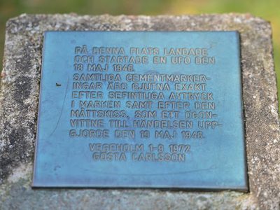 UFO Monument, Angelholm, Sweden
