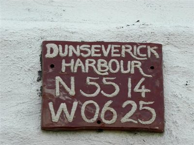 Plaque, Dunserverick Harbour N5514 W0625