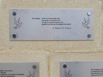 Peace pledge, St Dympna's PS, Dromore