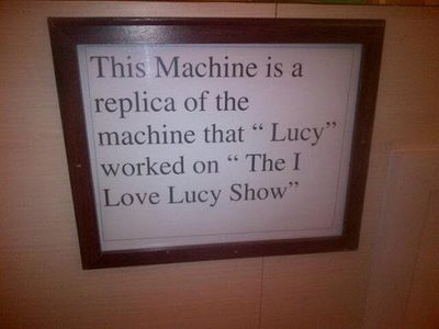 This Machine is a replicate of the machine that "Lucy" worked on "The I Love Lucy Show"