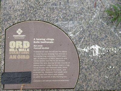 Hut circle information plaque