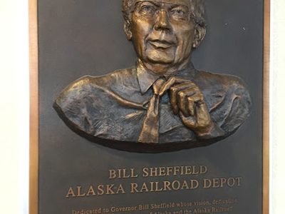 Bill Sheffield Alaska Railroad Depot
