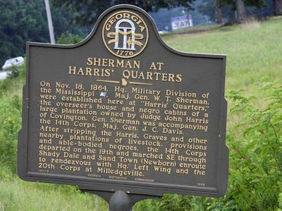 Sherman at Harris' Quarters