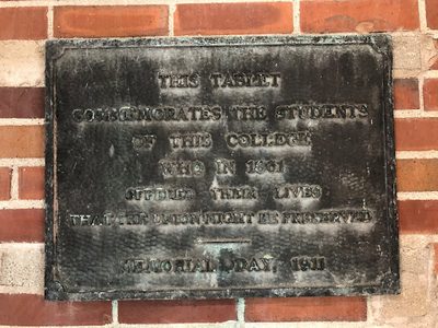 Memorial Day Plaque, Billman Music Pavilion
