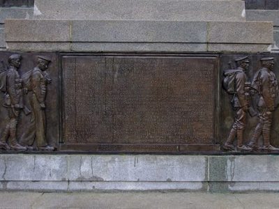 Ashton Gardens - War Memorial plaque to fallen of World War I, St. Annes-on-Sea