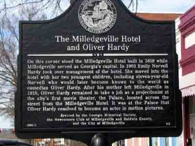 The Milledgeville Hotel and Oliver Hardy