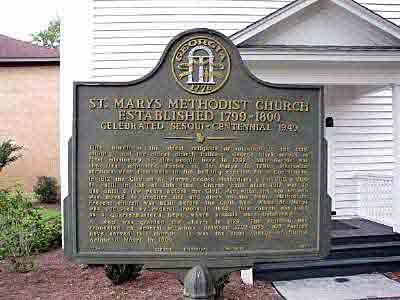 St. Marys Methodist Church Established 1799-1800