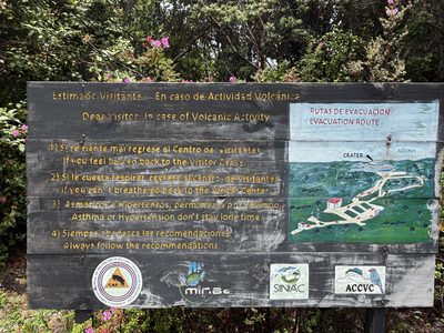 En caso de Actividad Volcanica