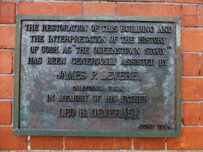 James P Devere plaque, Cobh