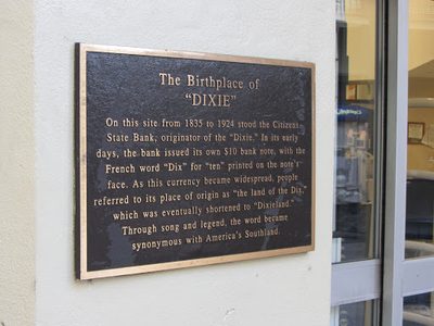 The Birthplace of "DIXIE"