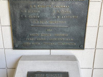 Orinda Headquarters Firehouse and Time Capsule