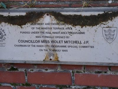 A Plaque at Minerva Terrace, Hull