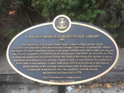 Yorkville Branch, Toronto Public Library