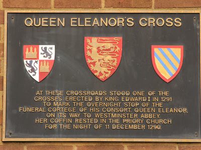 Eleanor Cross plaque
