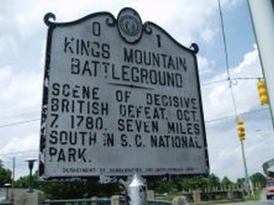 BATTLE OF KINGS MOUNTAIN