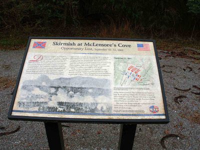 Skirmish at McLemore's Cove - Opportunity Lost, September 10-11, 1863