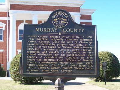Murray County Historical Marker
