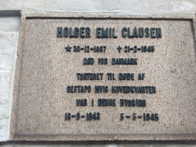 Holger Emil Clausen Memorial Plaque