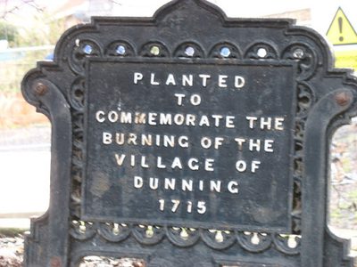 The Dunning Oak, descriptive plaque