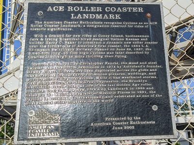 ACE Roller Coaster Landmark, The Cyclone