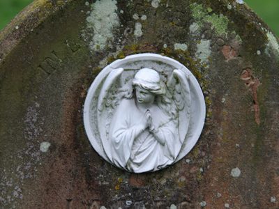 St Peter, Brandon - Plaque on gravestone