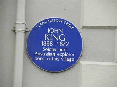John King plaque, Moy