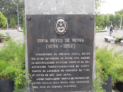 Sofia Reyes de Veyra historical marker
