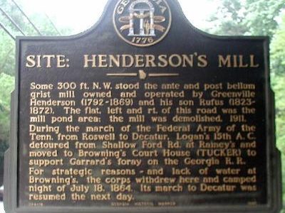 Site: Henderson's Mill