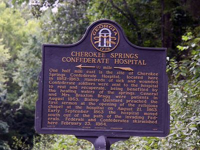 Cherokee Springs Confederate Hospital 1/2 mile