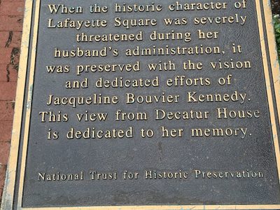 Jacqueline Bouvier Kennedy's Decatur House View