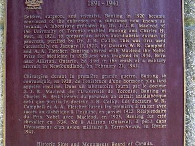 Sir Frederick Banting 1891-1941