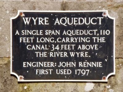 Wyre Aqueduct (plaque)