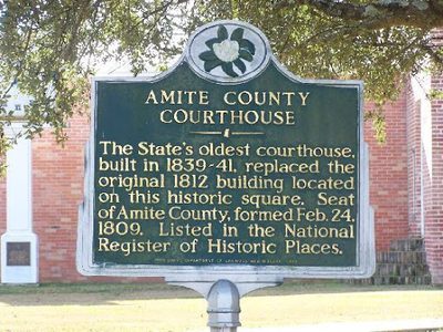 Amite County Courthouse Historical Marker