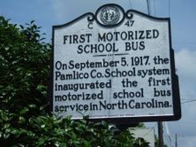 FIRST MOTORIZED SCHOOL BUS