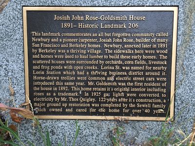 Josiah John Rose-Goldsmith Home